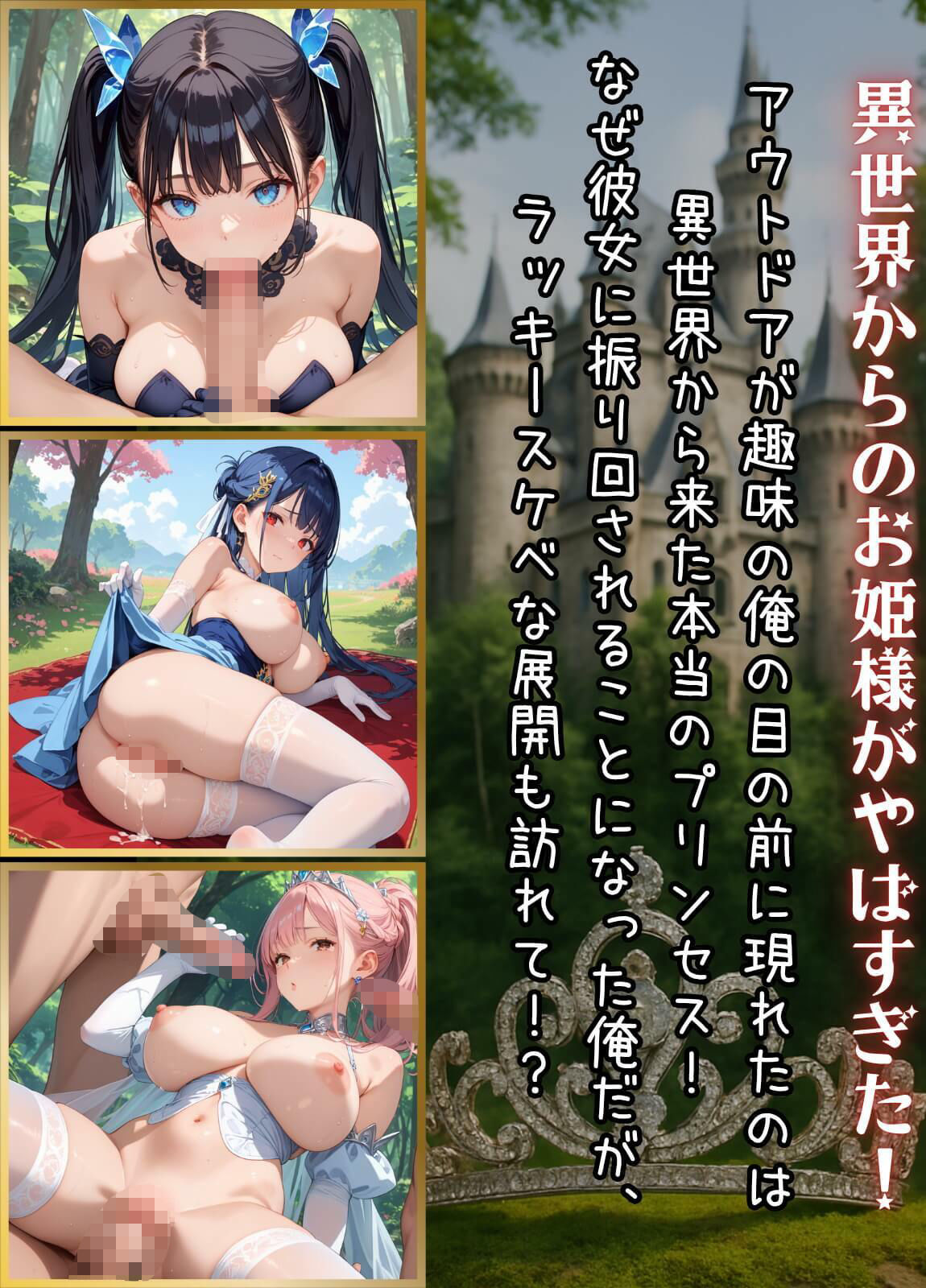 プリンセスと野獣たち！異世界のお姫様をめちゃくちゃにします！【厳選CG240枚収録】
