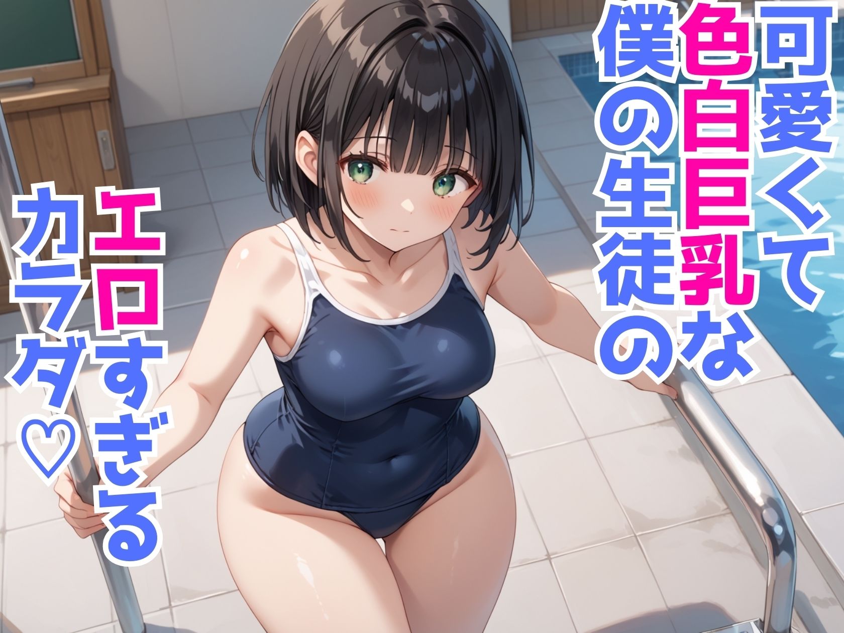巨乳スク水JKを種付けプレスしまくり性交