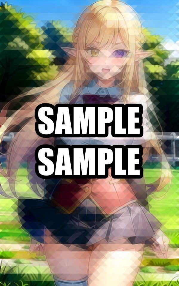 制服姿のエルフさん