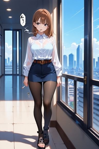 タバコ休憩してた先輩に性処理してもらった