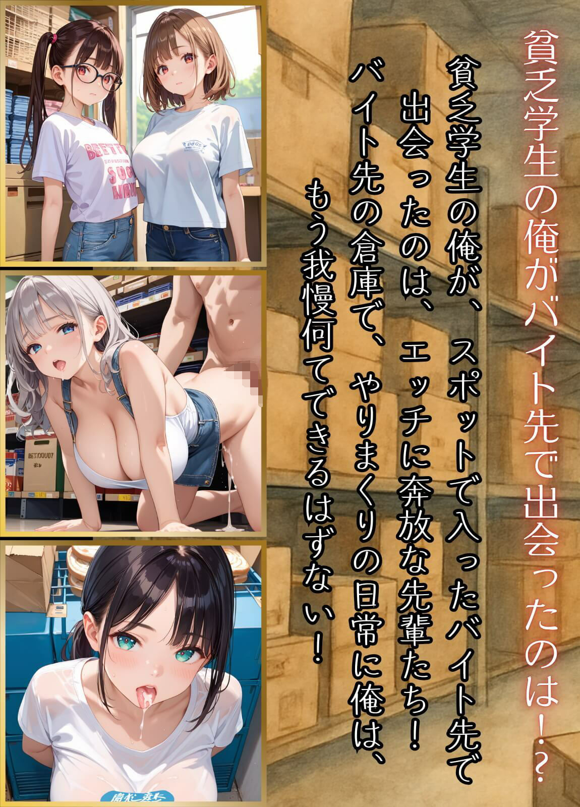 バイトの先輩がエロ過ぎて、童貞の俺はどうしたら3！？〜脱童貞のハードルが高すぎた！！〜【厳選CG260枚収録】