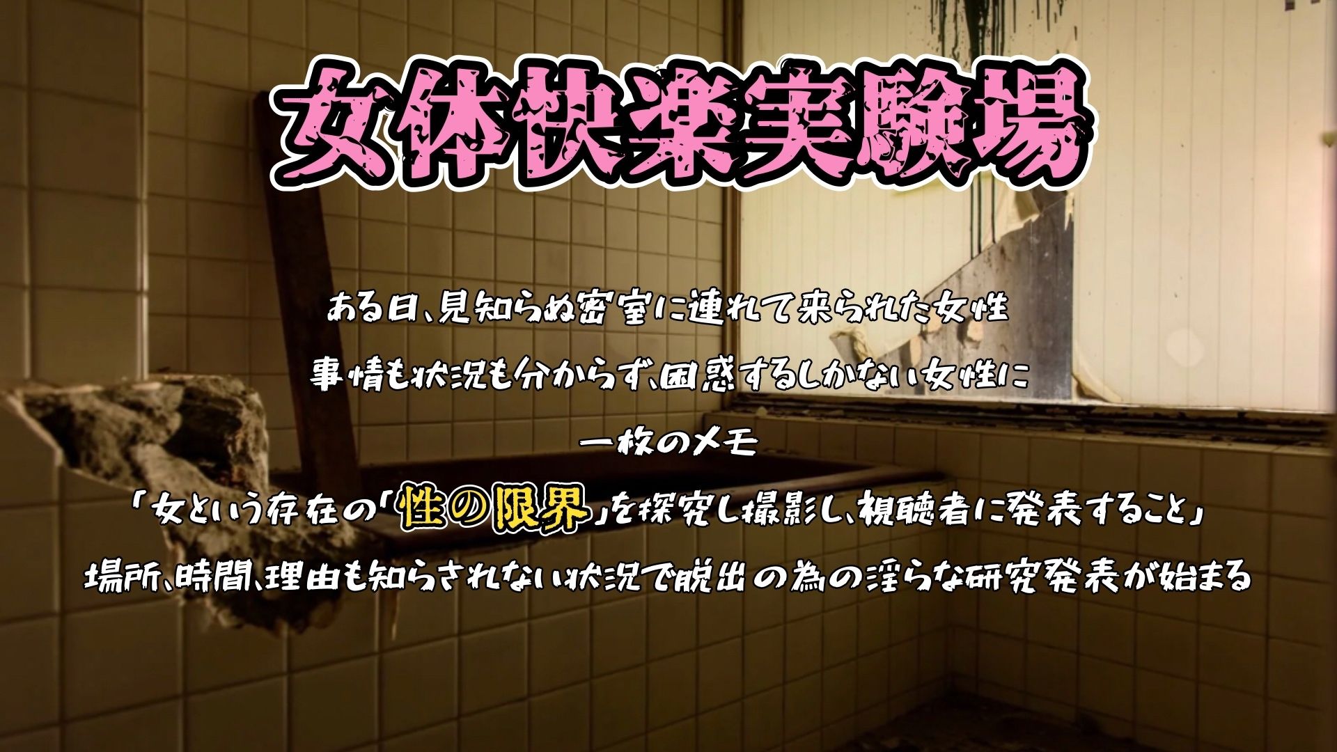 『女体快楽実験場』 被験体No，009「もぶA」Stage，1後編