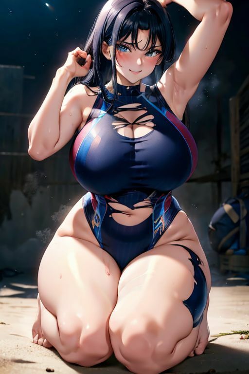 爆乳AIカットスク水1