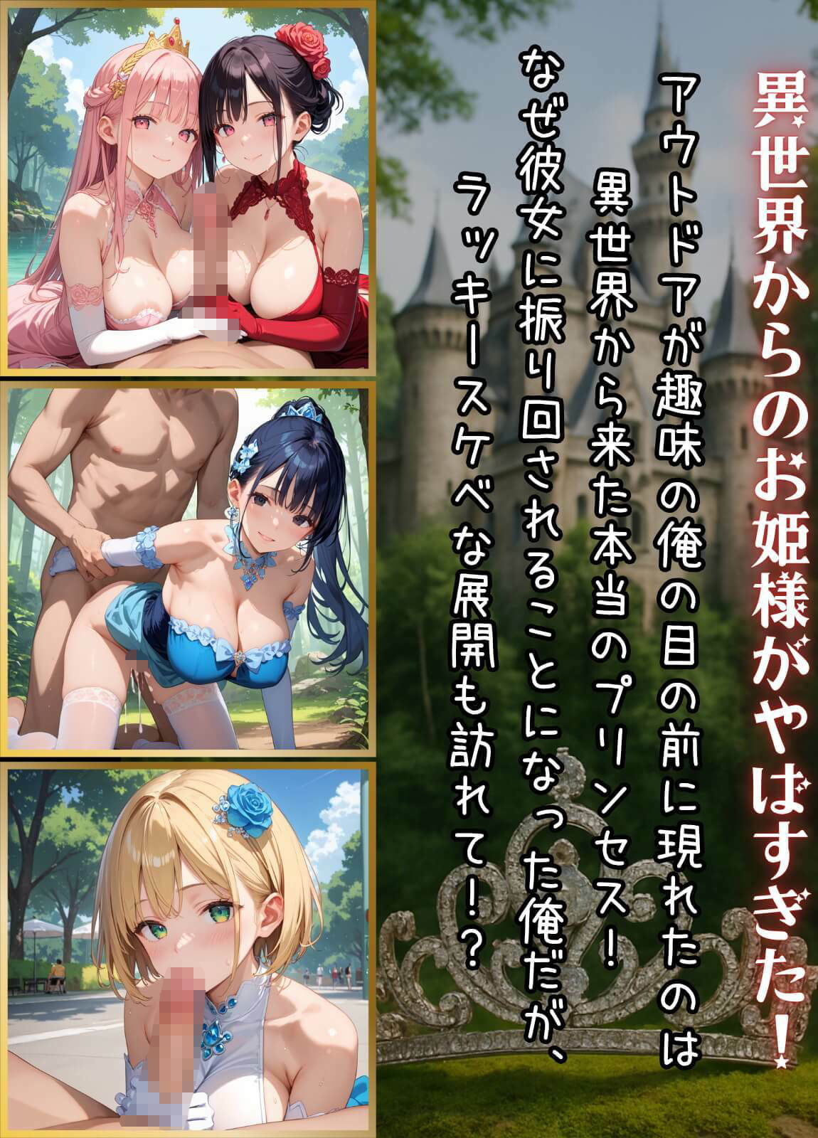 プリンセスと野獣たち！異世界のお姫様をめちゃくちゃにします！2【厳選CG240枚収録】