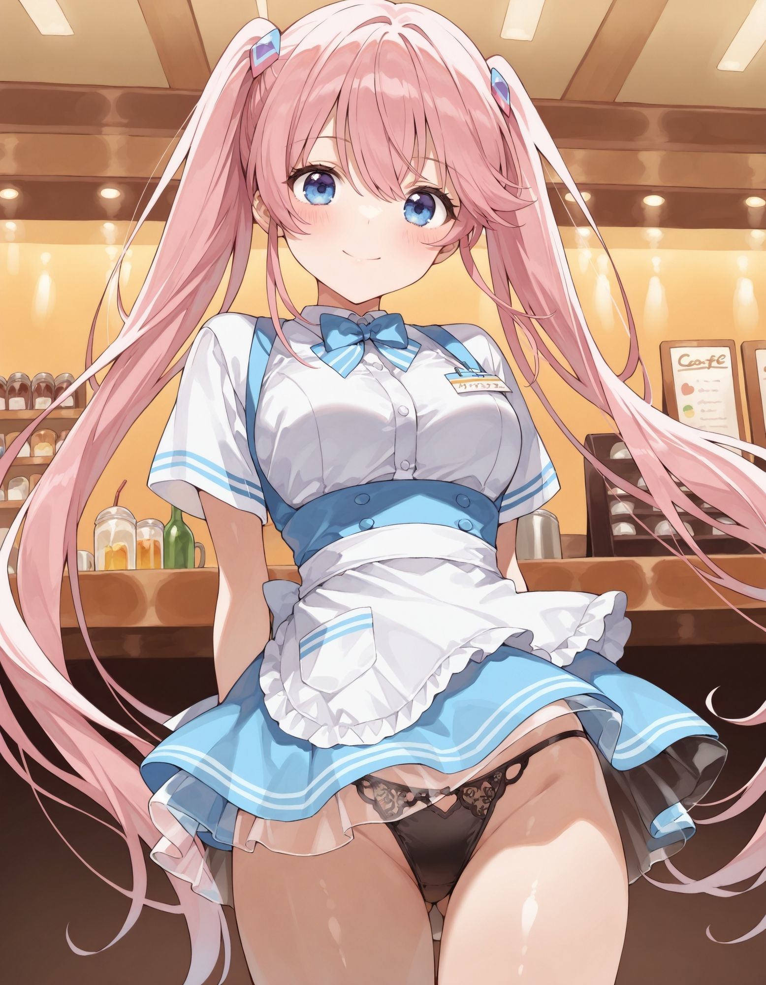 紫〇寺謳華のパンチラ〜ウェイトレス編〜