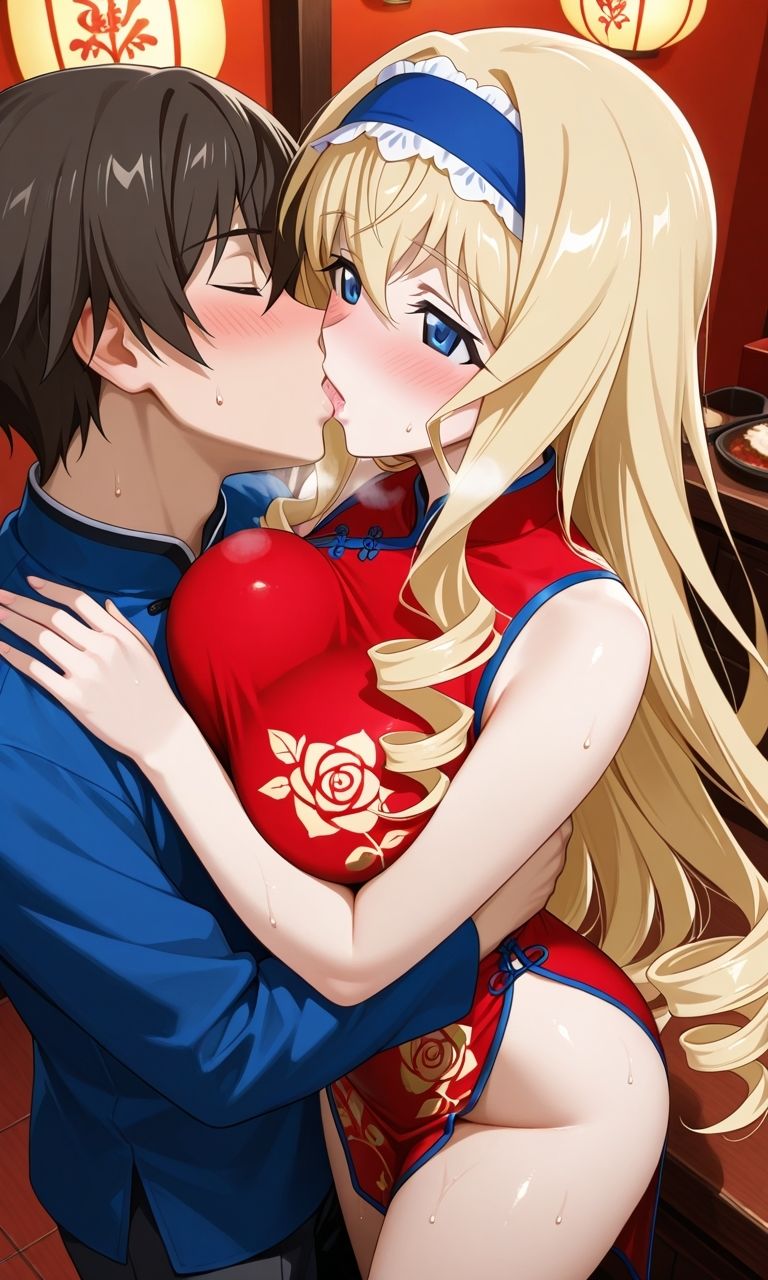 チャイナドレスのセ◯リ◯・オ◯コ◯ト