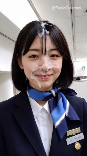 顔射後の余韻 – CA編 Vol.3