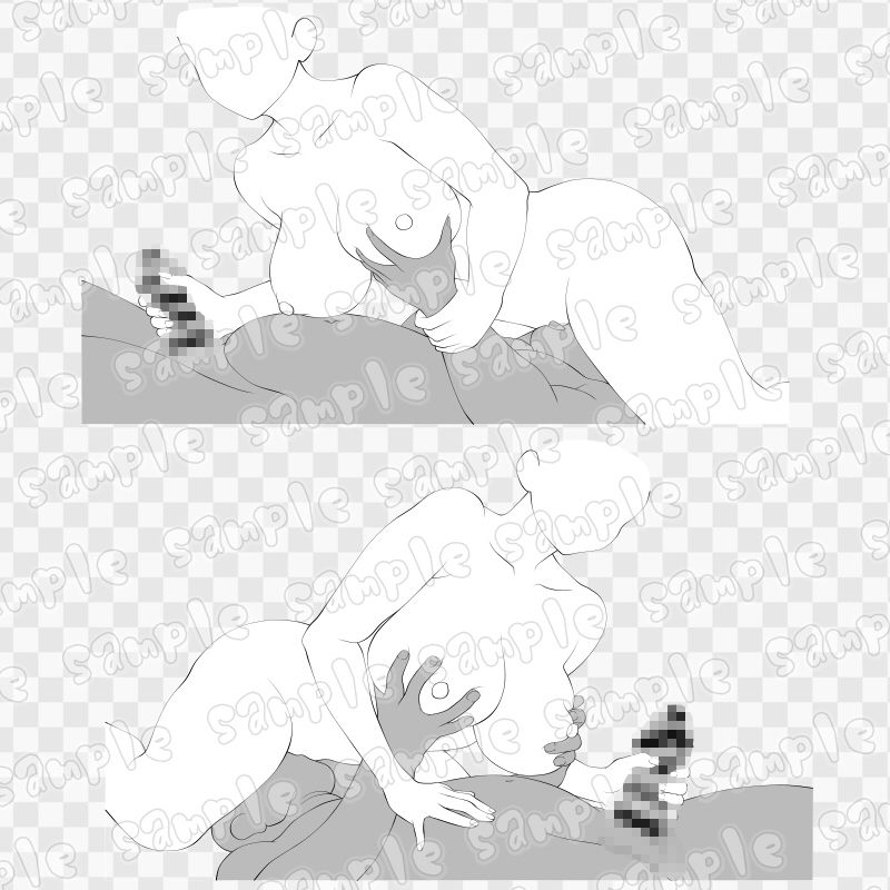 線画素材集［手］43