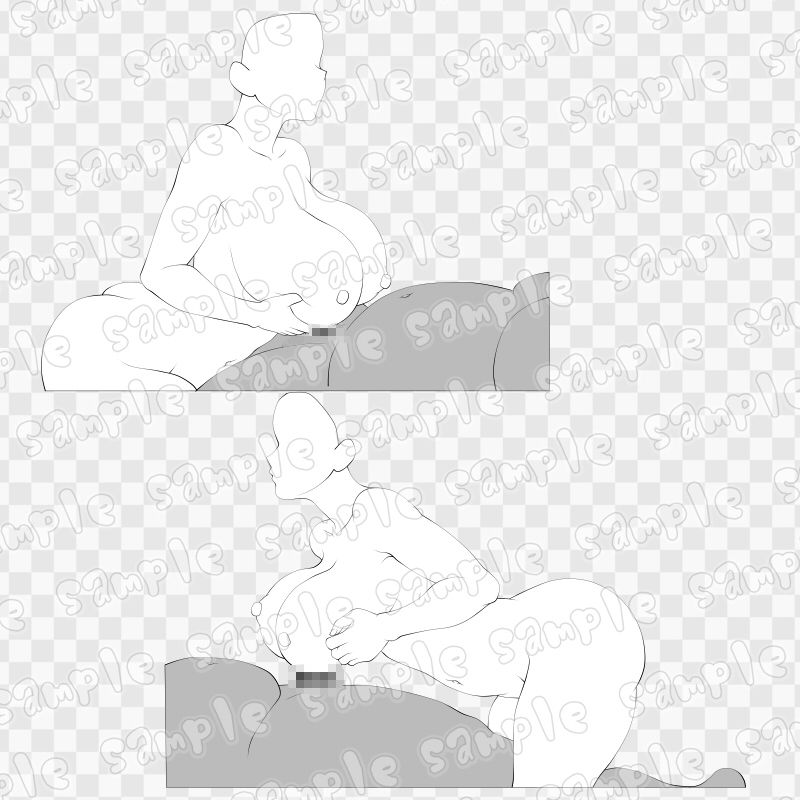 線画素材集［手］51