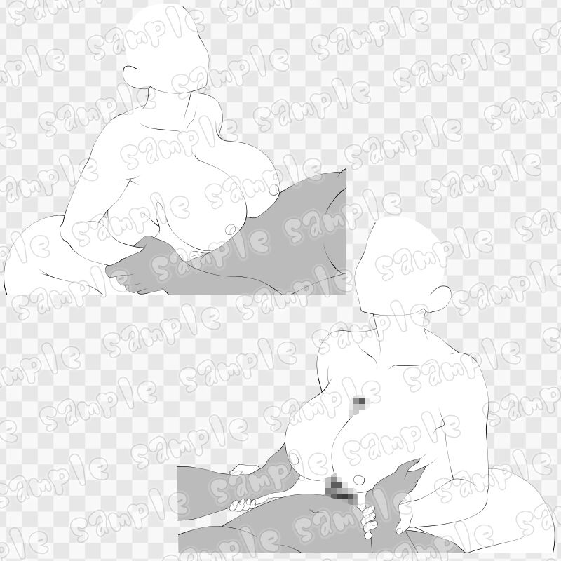 線画素材集［手］46