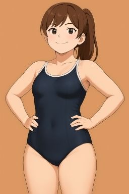 スクール水着の女の子が運動してるだけ