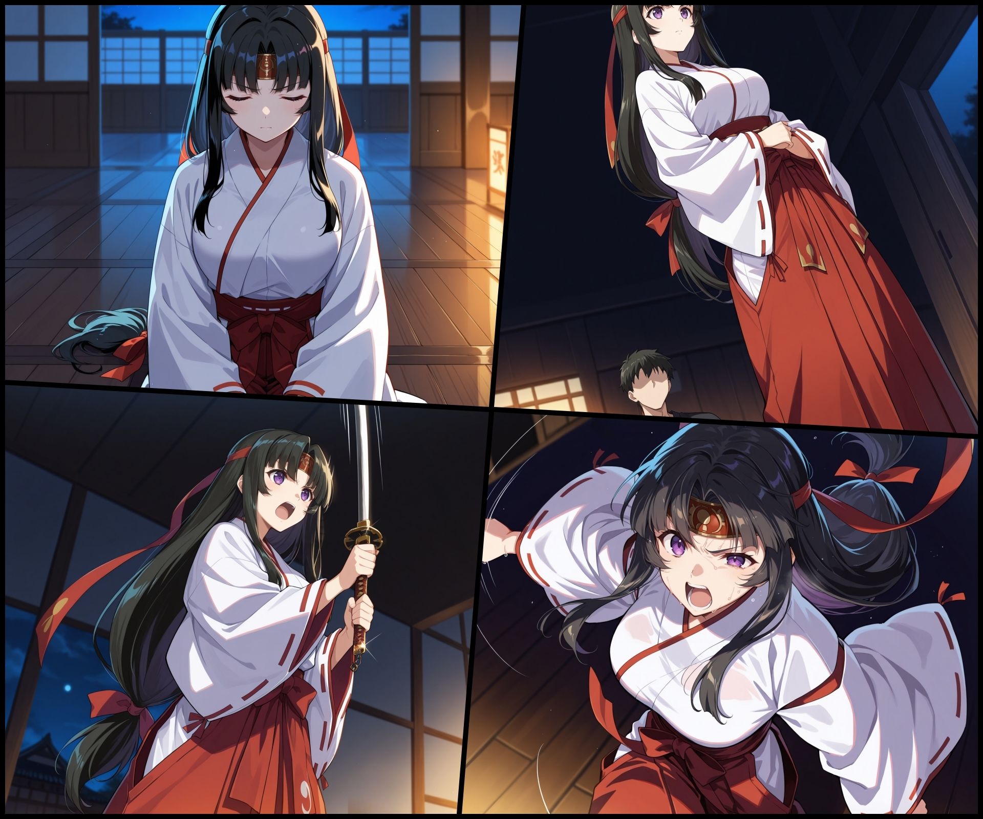 堕ちた武者巫女