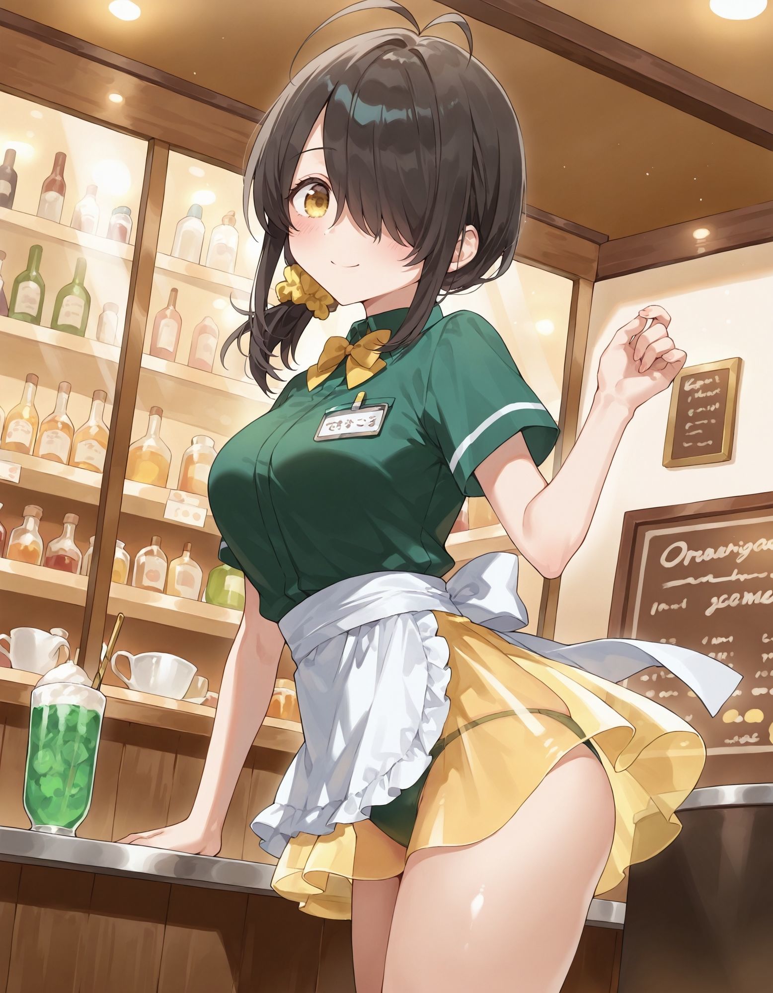 紫〇寺ことののパンチラ〜ウェイトレス編〜