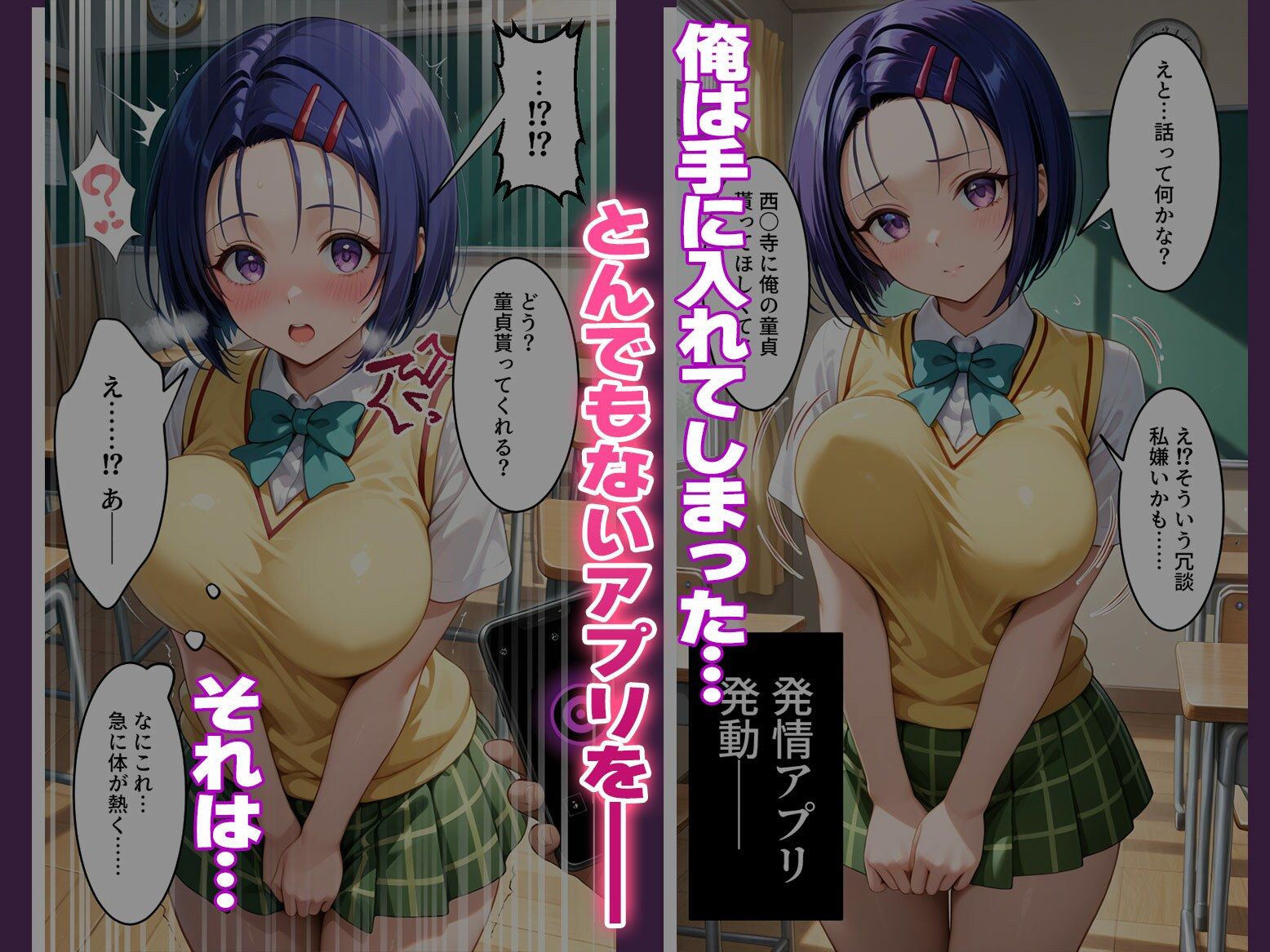 〜チートすぎる発情アプリ〜効果絶大絶頂修学旅行 古手●唯＆西●寺編 Vol.7