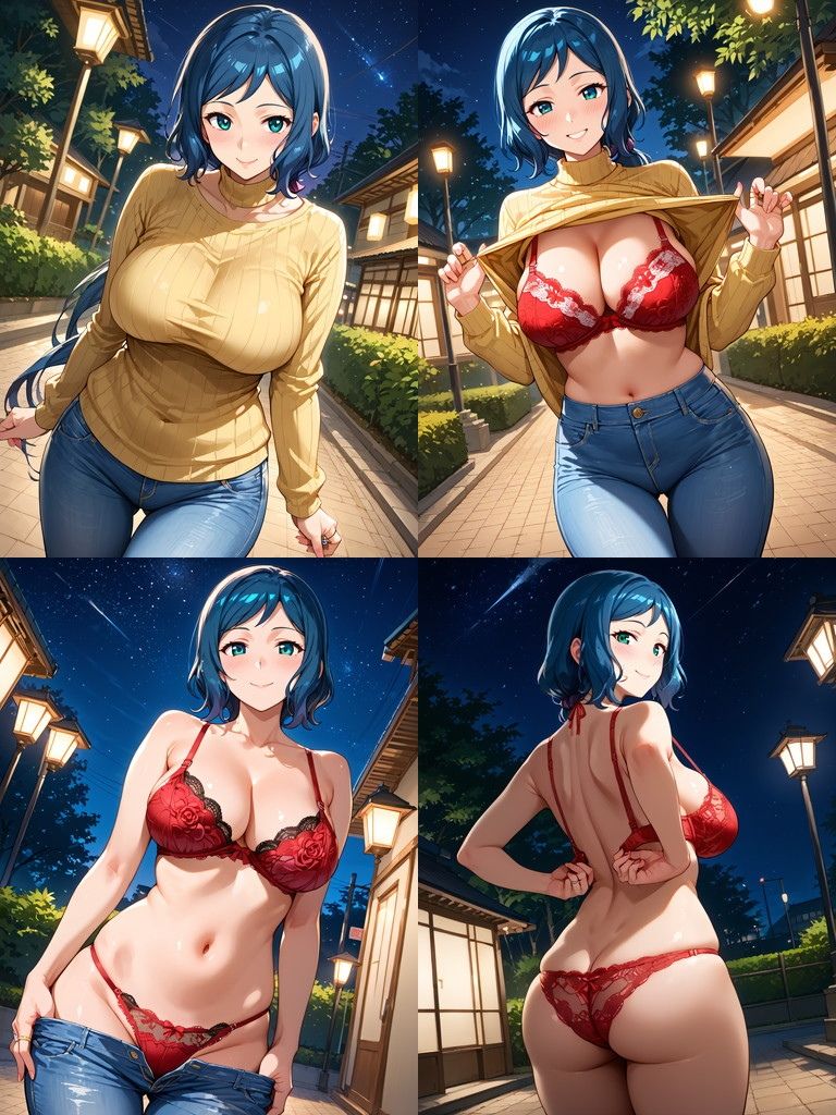 リ◯子と夜の公園露出えっち