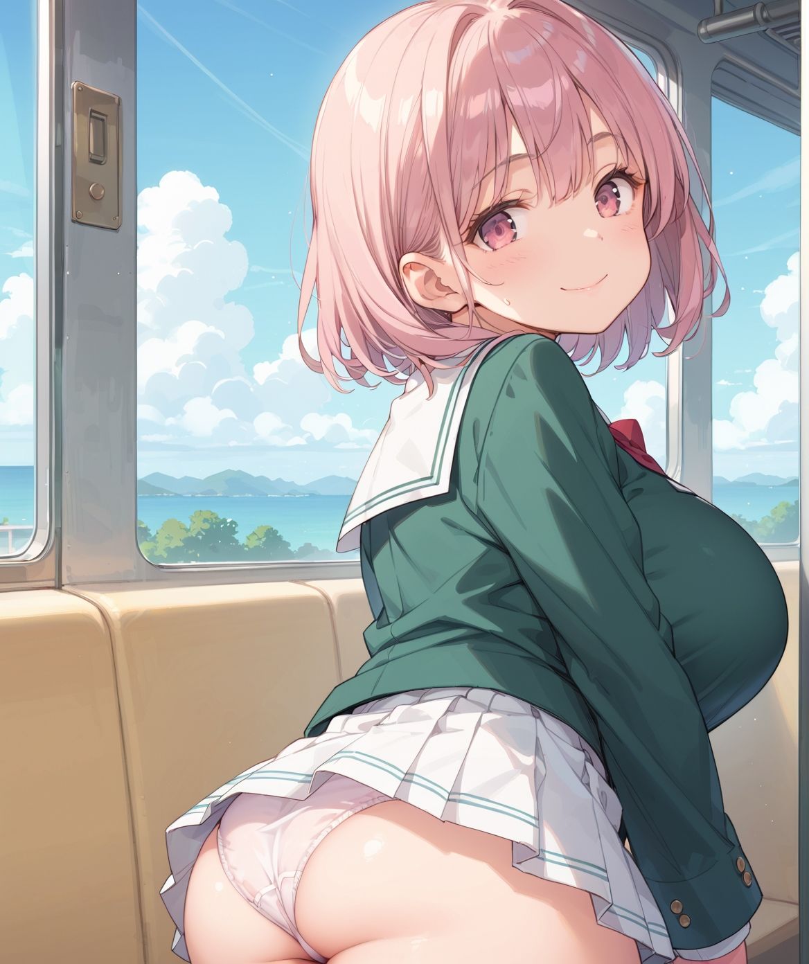 通学中のあの娘は、制服の下の誘惑を見せつけてくる08