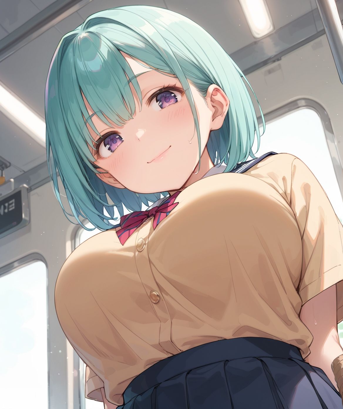 通学中のあの娘は、制服の下の誘惑を見せつけてくる06