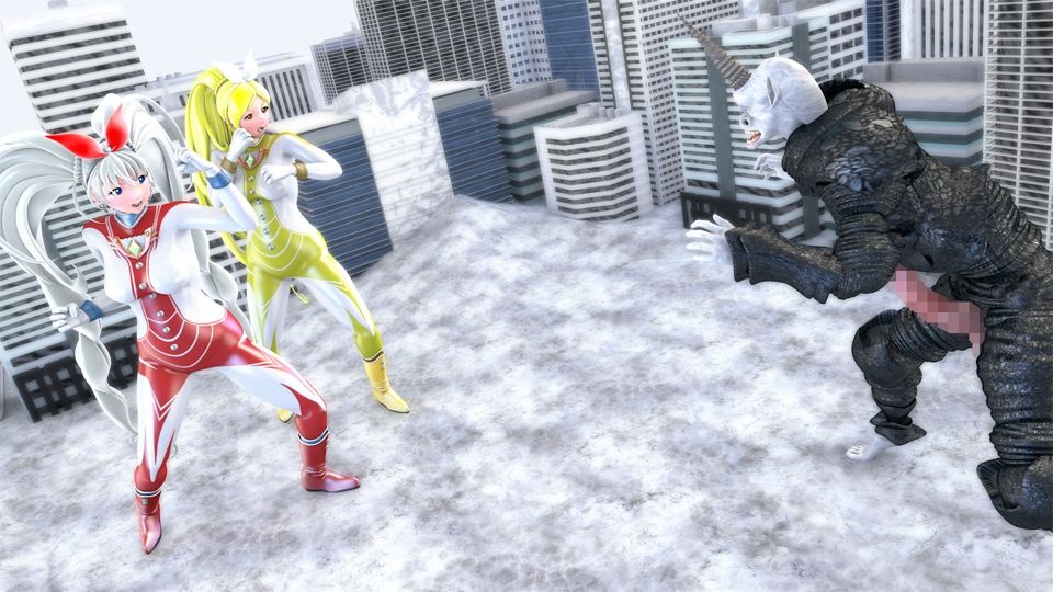 光の女神メロディナ＆リズミナVS催淫術星人サイミロプス