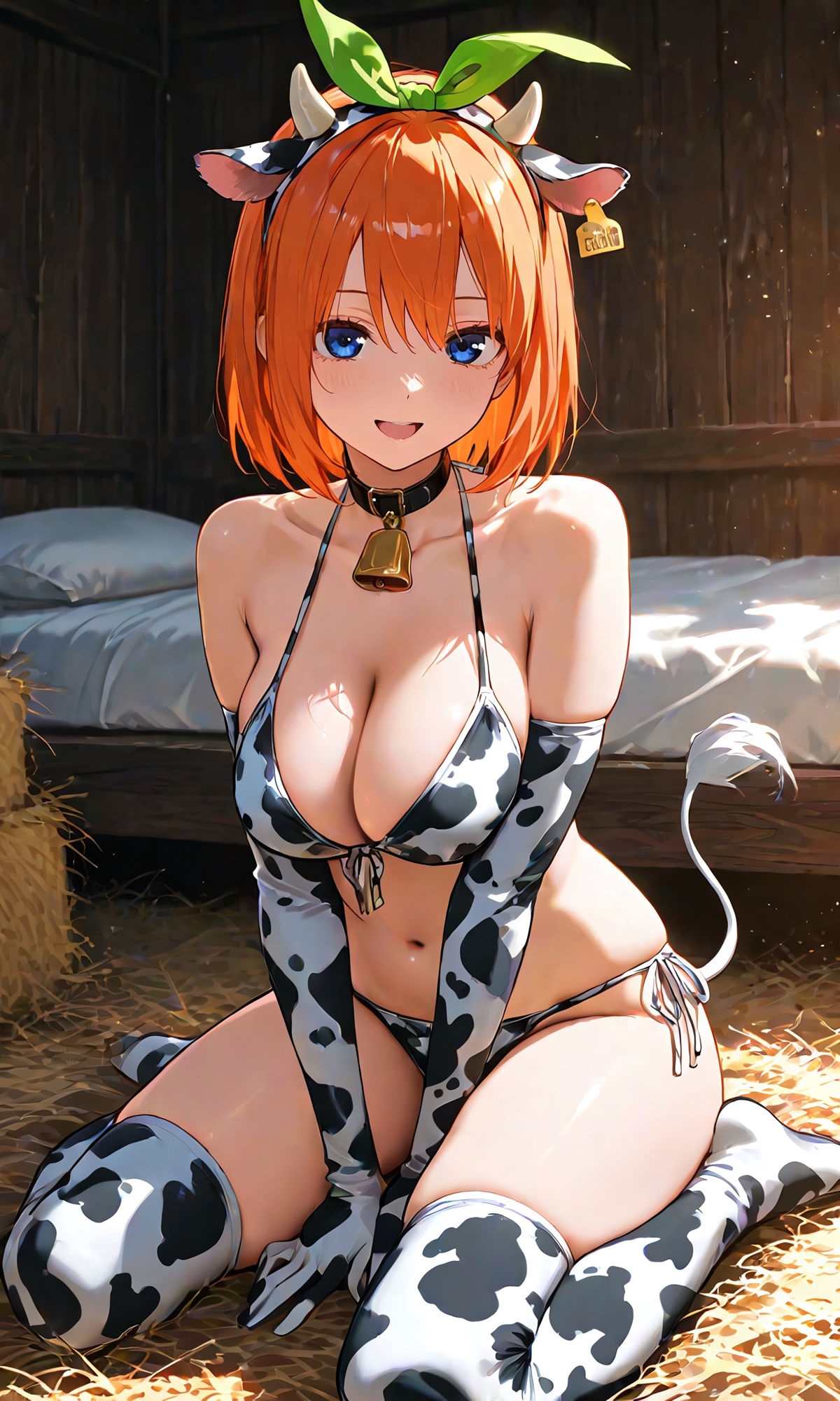 四葉と牛コスえっち