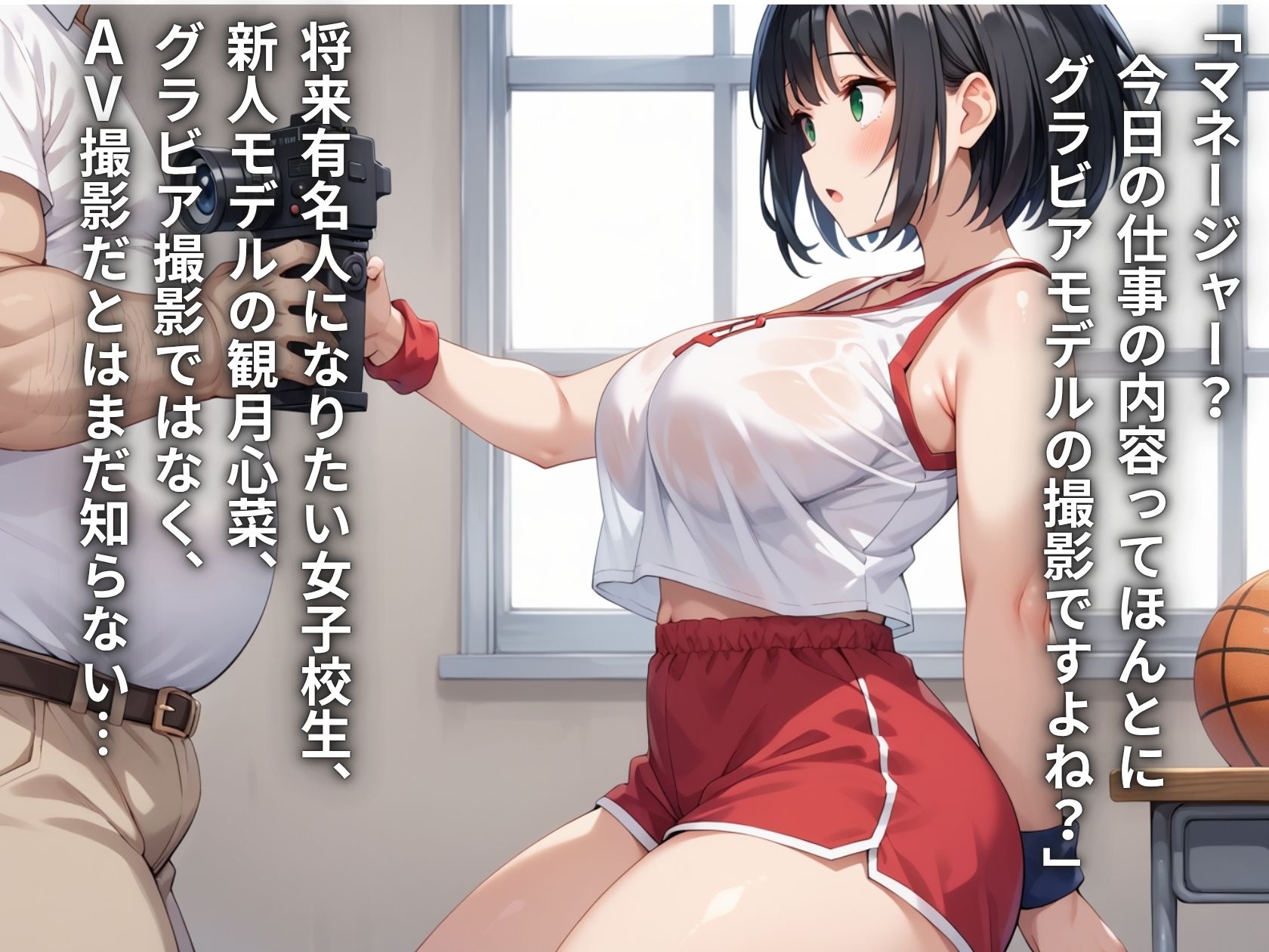 芸能事務所にグラビアと騙されてAVデビュー？！バスケ部JK生ハメ種付けプレス