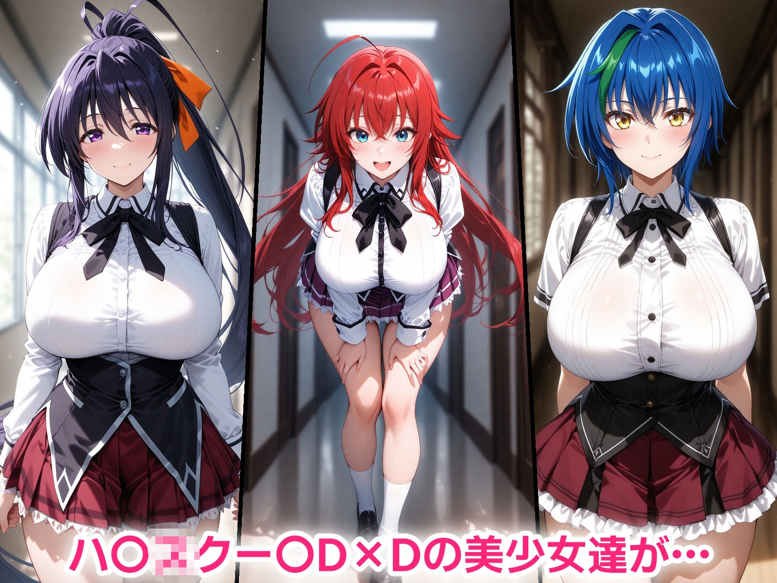 催●おじさんに寝取られるハ〇スクー〇D×Dの三人〜全員メス堕ち・孕ませ〜