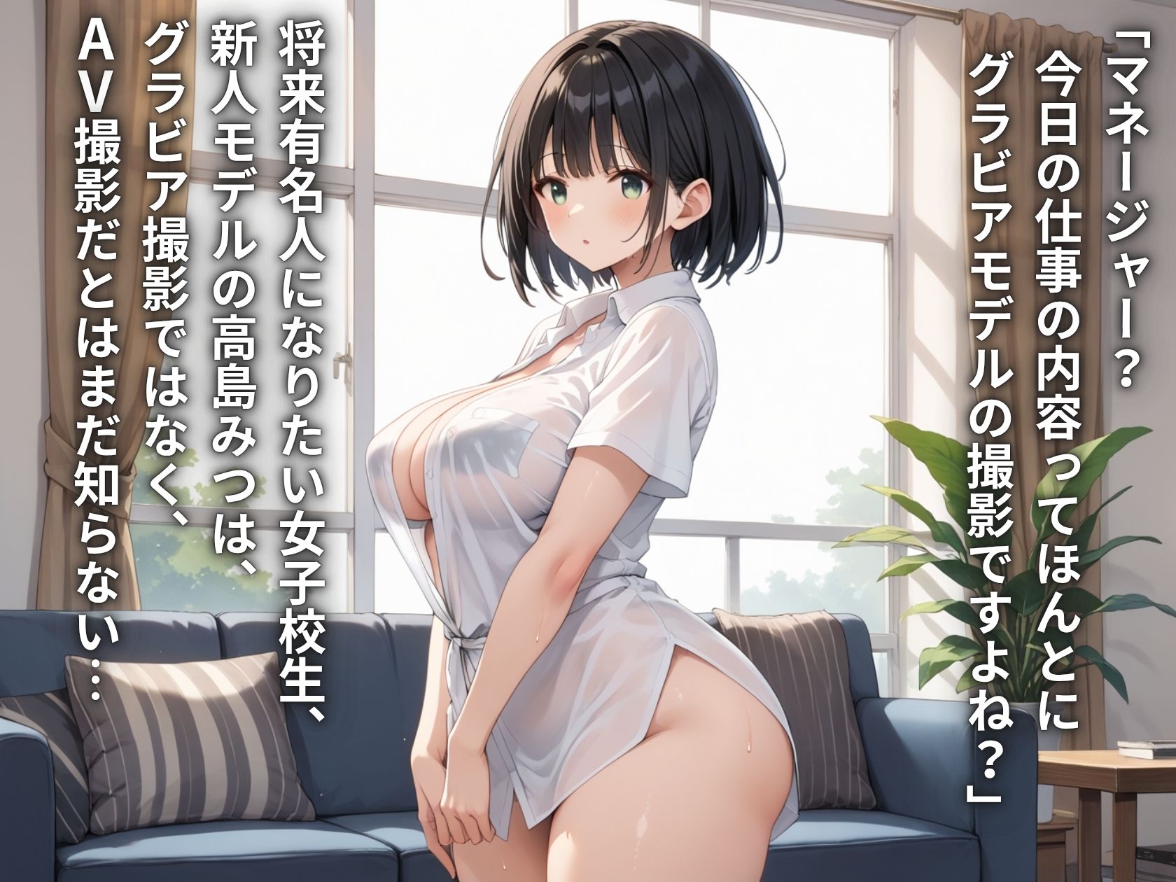 芸能事務所にグラビアと騙されてAVデビュー？！Iカップ巨乳アイドルJK初体験