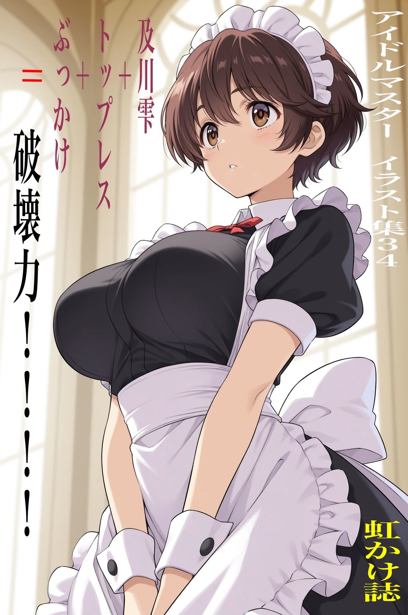 虹かけ誌   アイドルマスター  イラスト集34 及川雫  及川雫＋トップレス＋ぶっかけ=破壊力！！！！