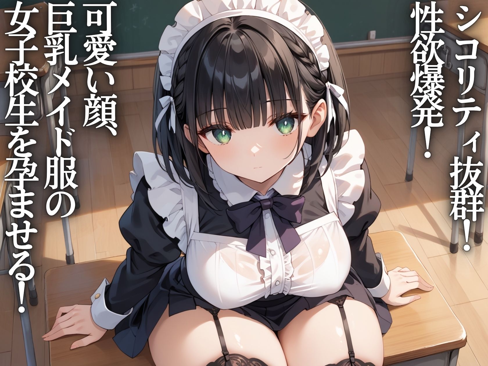 陵●学園〜学園祭のメイドJKを種付けプレス