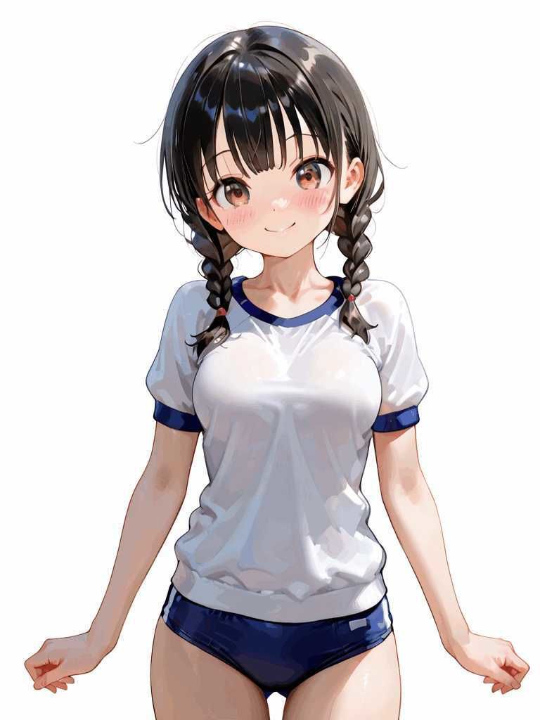 おさげ少女toブルマ B