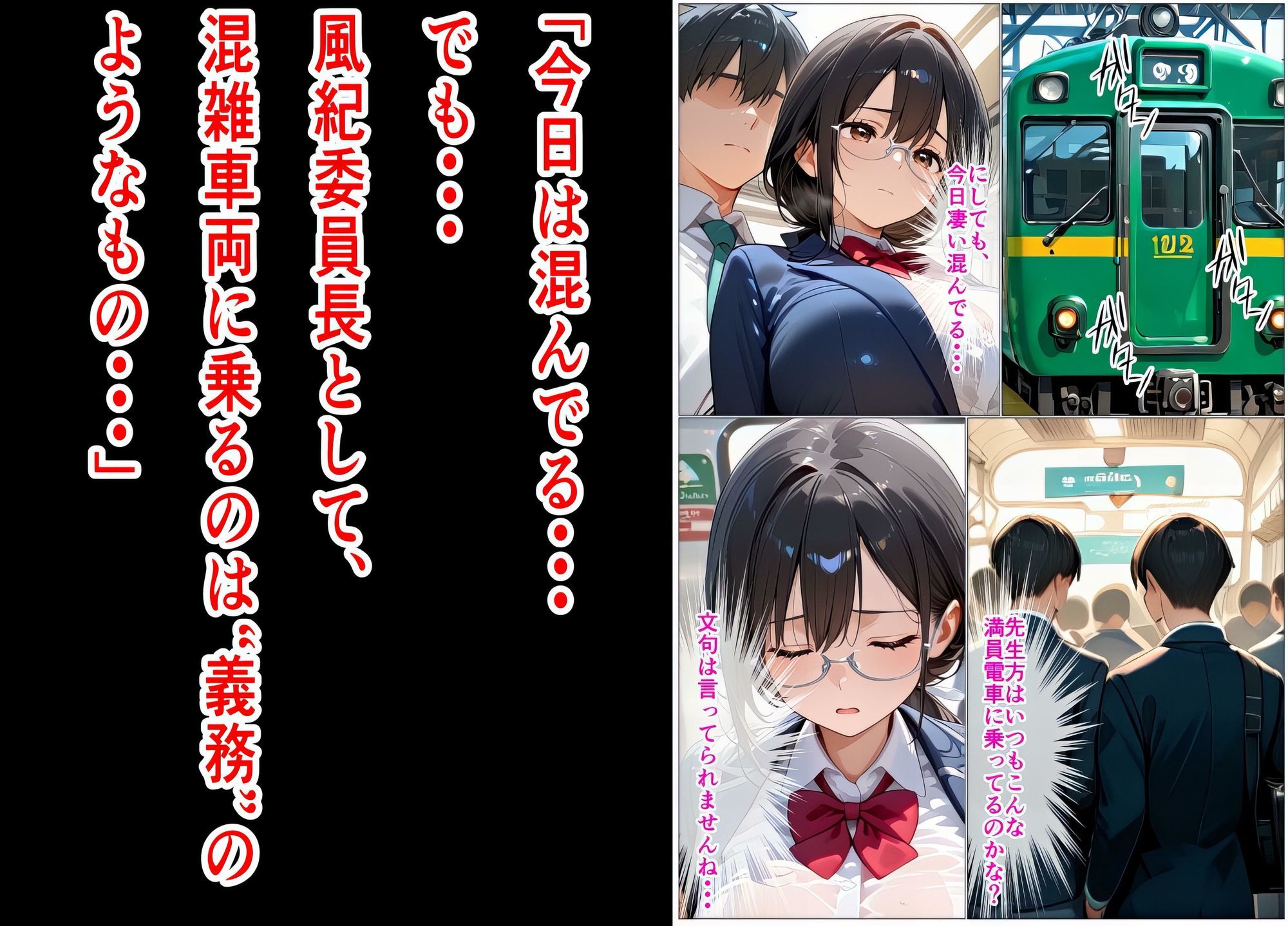 ‘校則違反’は、気持ちよかった。朝礼前、電車通学の風紀委員長の快楽地獄