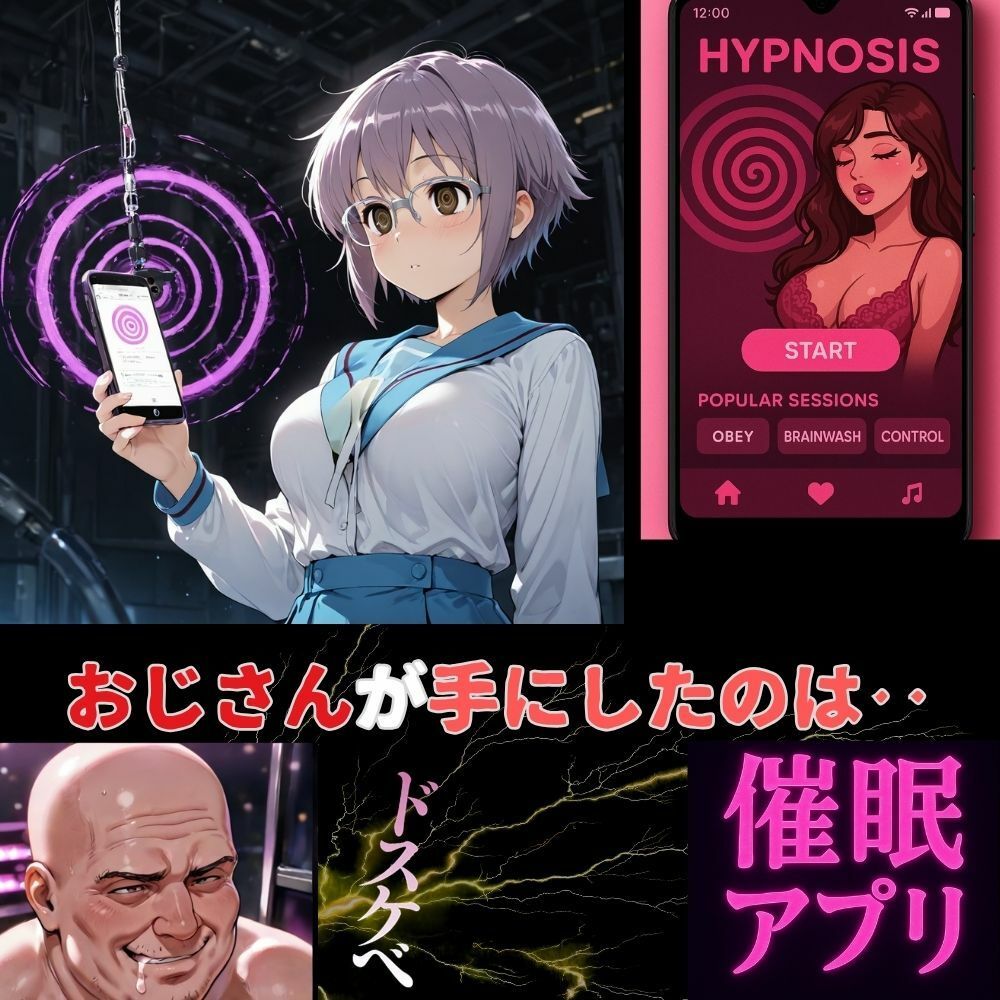 催●レベルMAX‥おじさん専用アプリの服従コード！長門有希のプライドと記憶