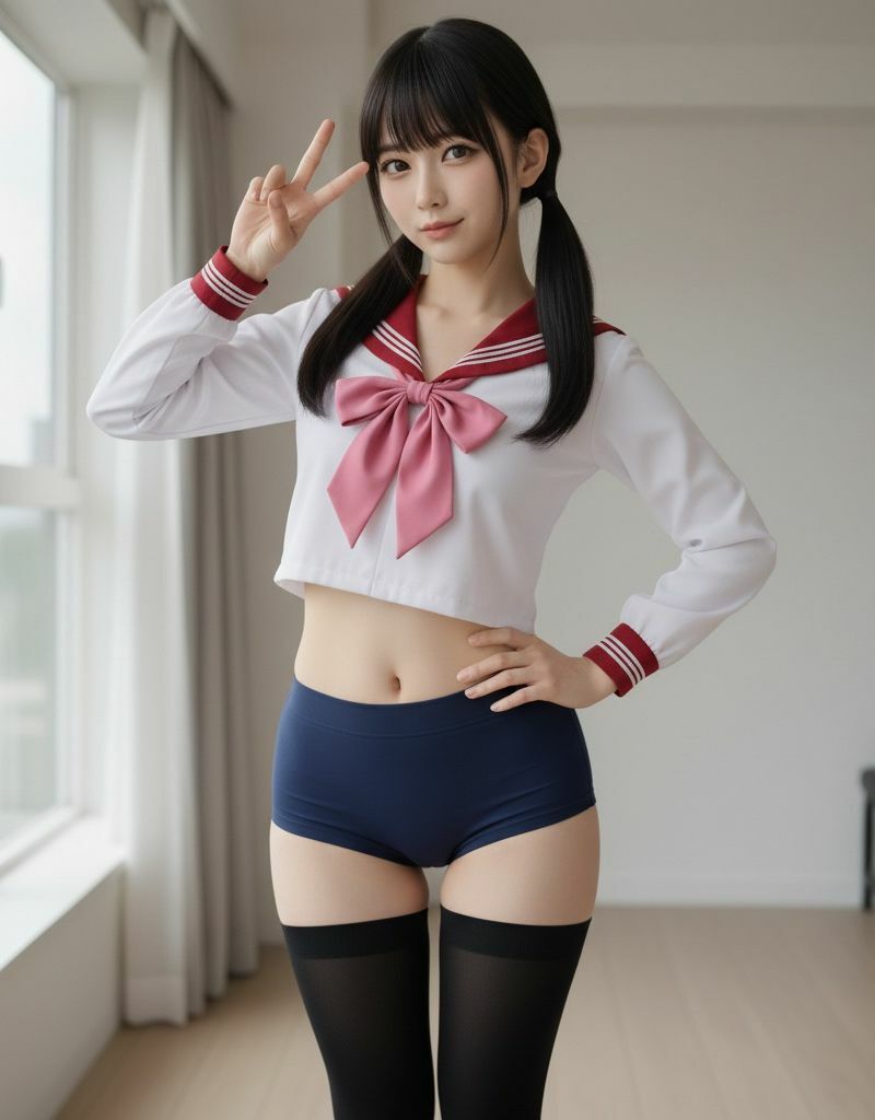 ブルマでセーラー