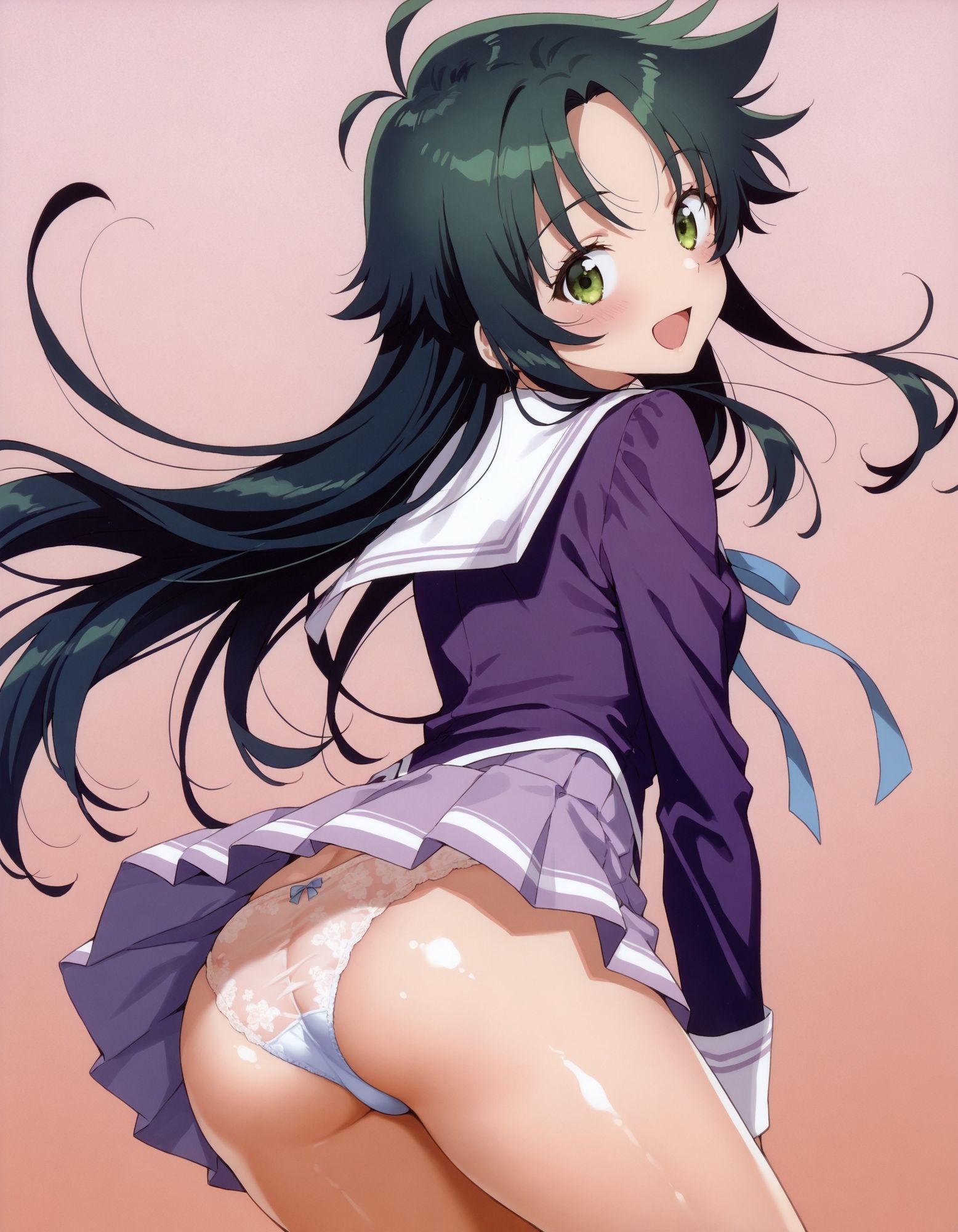 紫〇寺南のパンチラ〜制服編〜