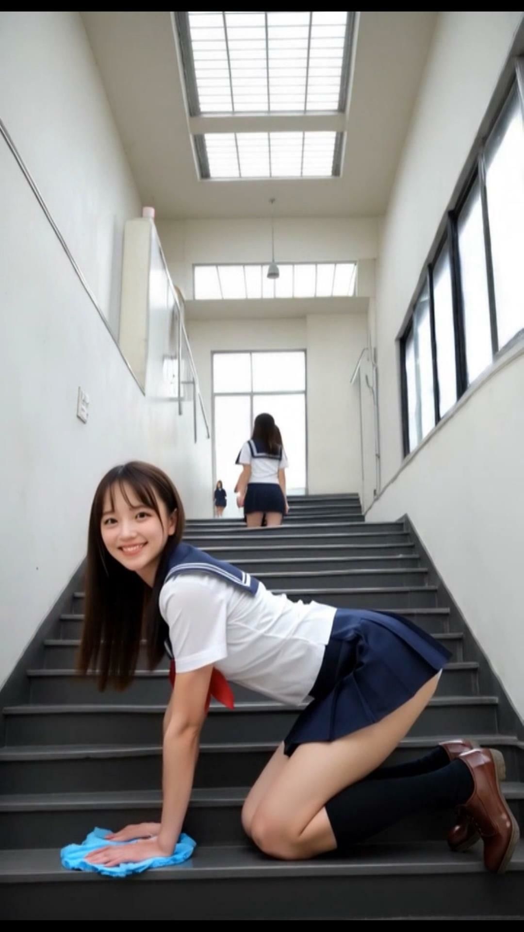 【動画】S級 制服女子 〜掃除編〜
