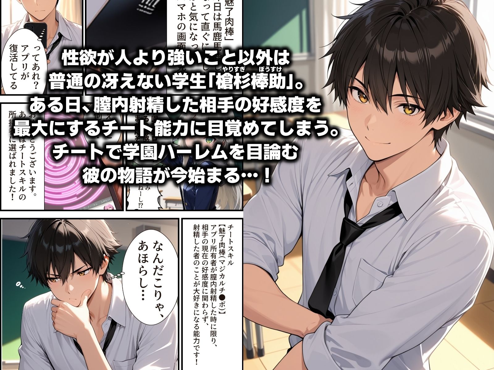 俺のチートスキル『魅了肉棒（マジカルチ●ポ）』がチートすぎて即堕ち学園ハーレム目指せるんですが！？