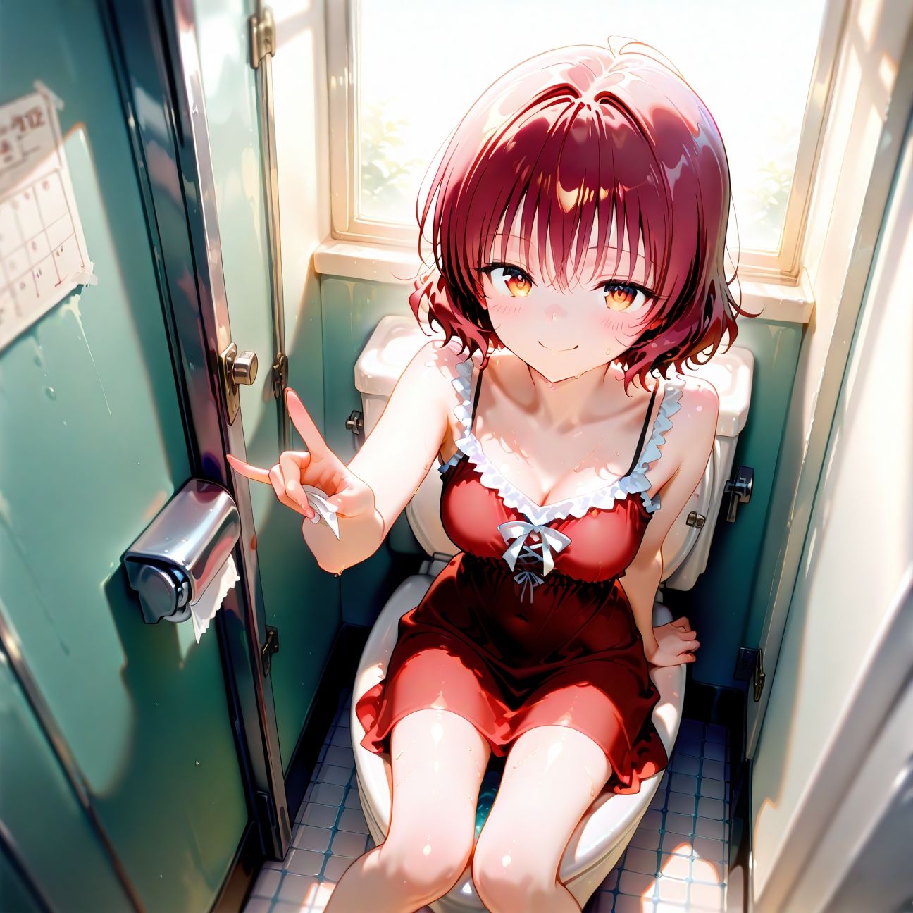 【Part1】トイレでオナニー見つかっちゃった☆ご褒美にエッチ