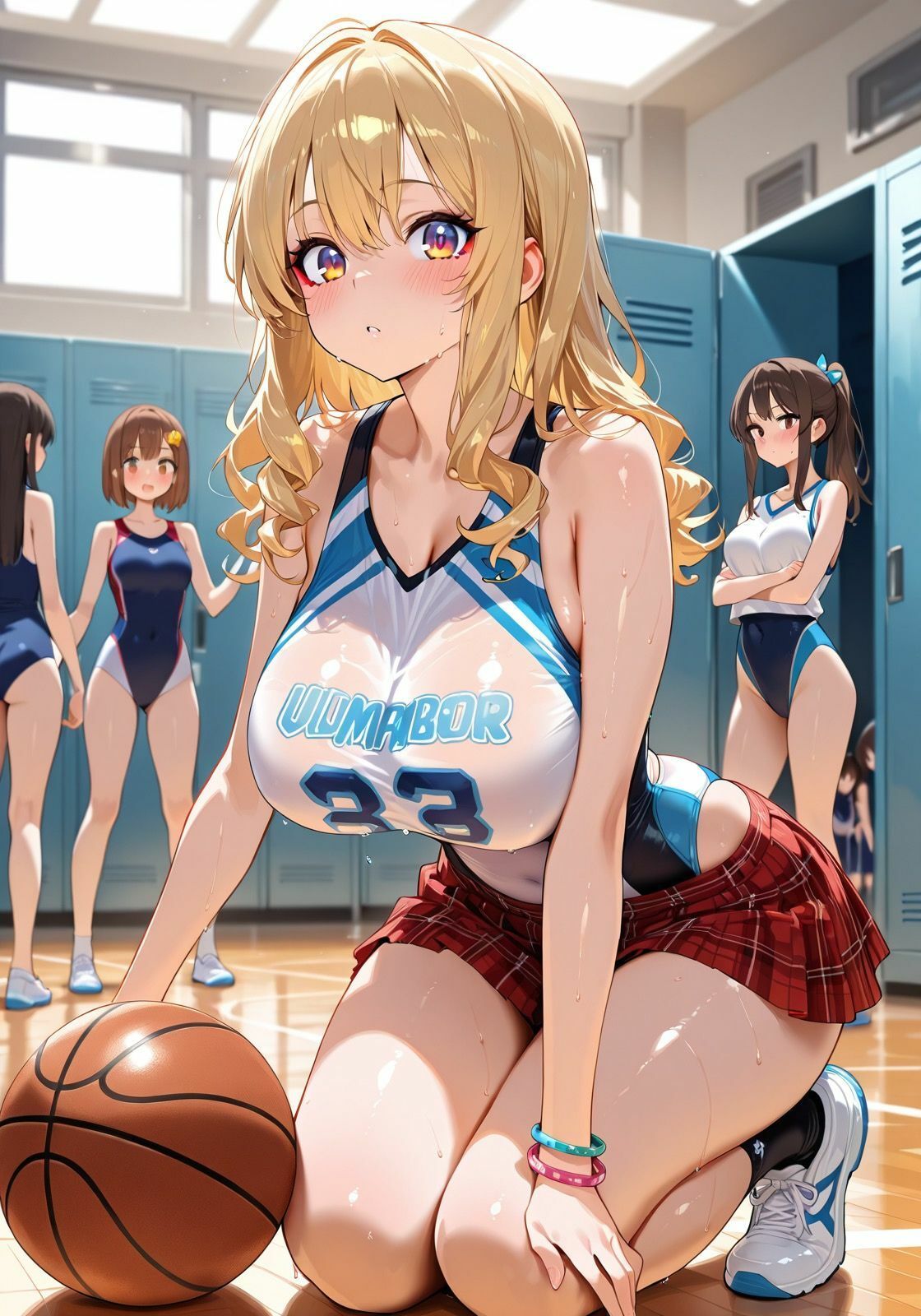 風紀が乱れたギャル達のハーレム学園  ギャル×複数・乱交×制服