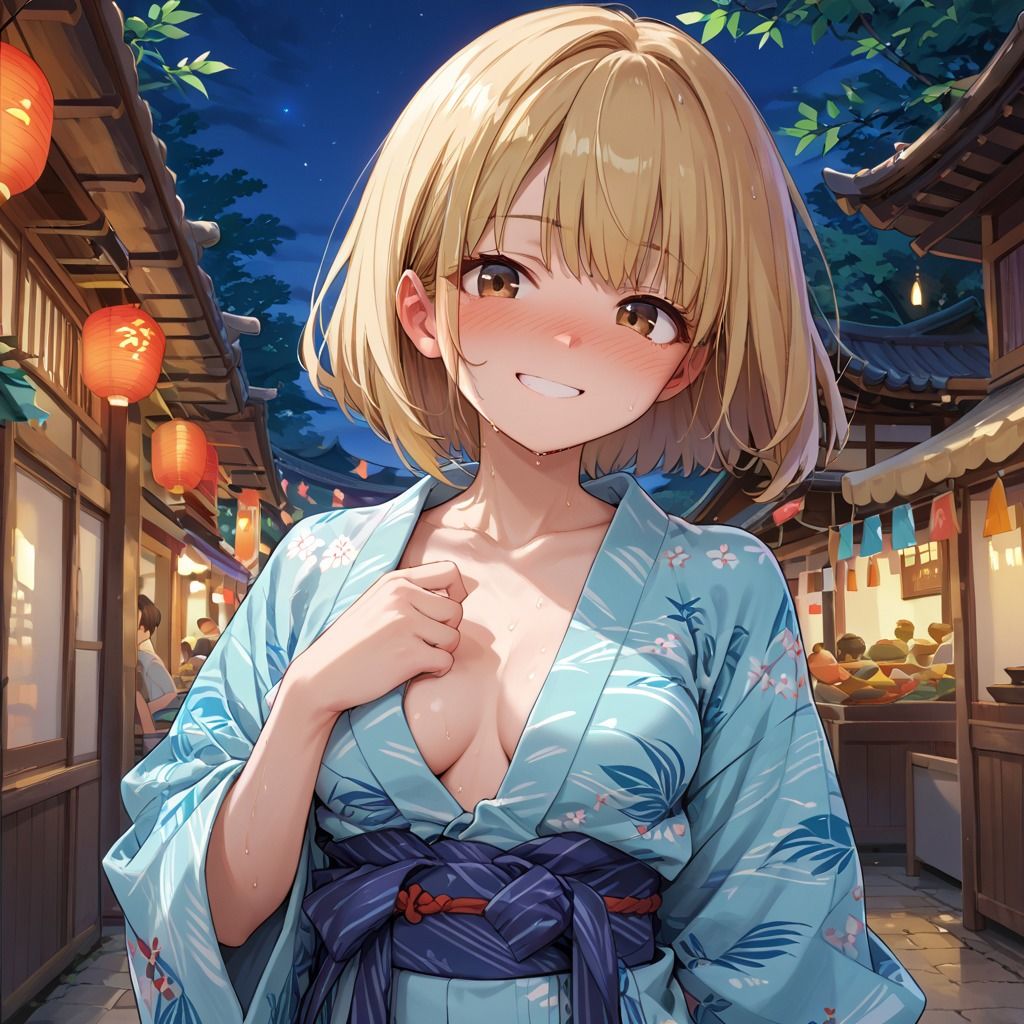 夏祭りで再会した幼馴染が何故か発情して神展開！