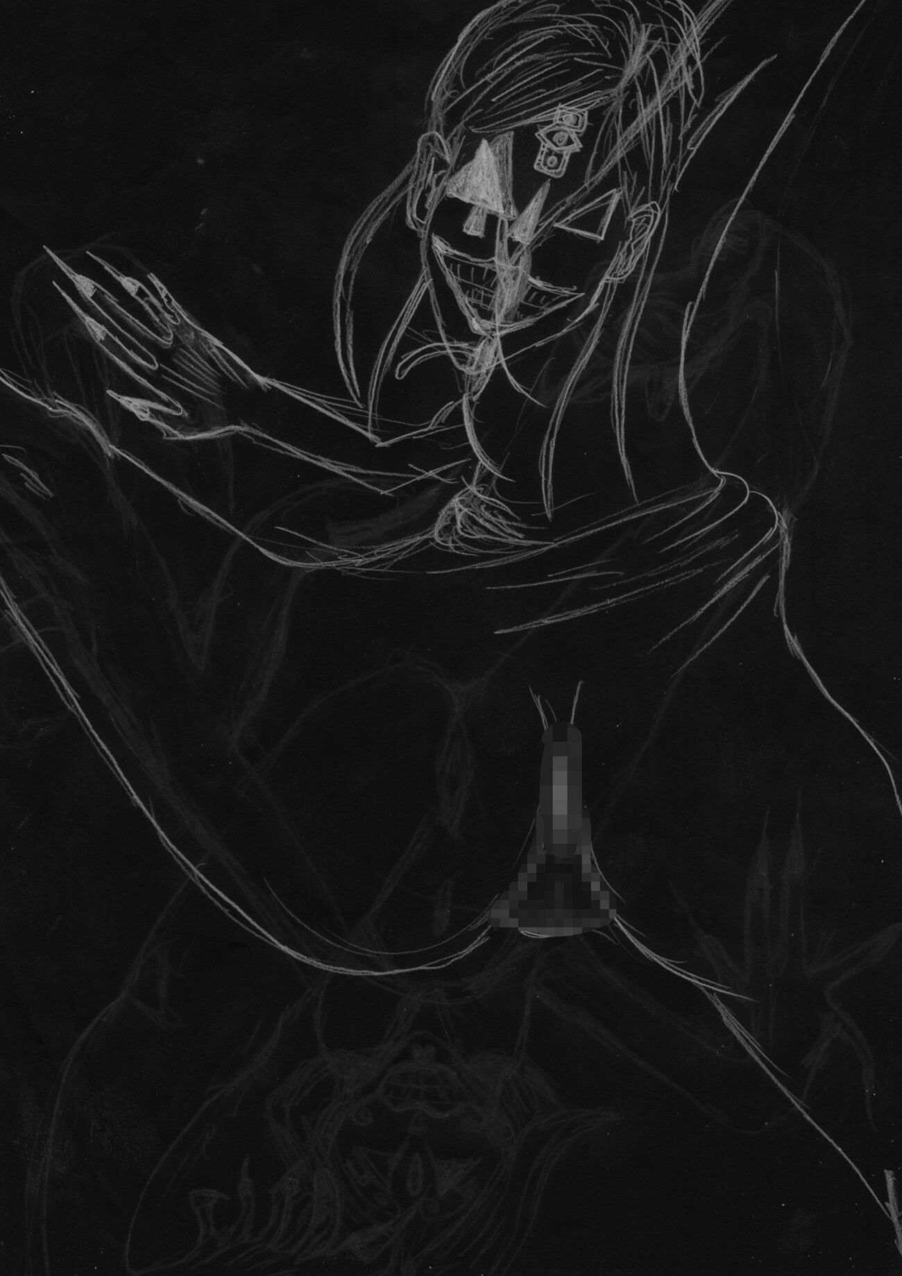 黒よりも黒いエロティックホラー黒戯絵集「マネキンポーズ11」