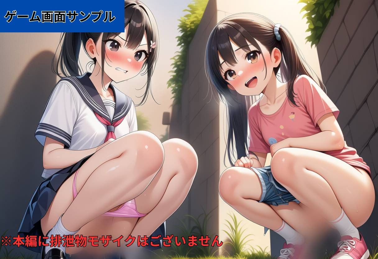 【おしがま】姉妹でおしっこ！〜野ション/お風呂/トイレで放尿するJK〜