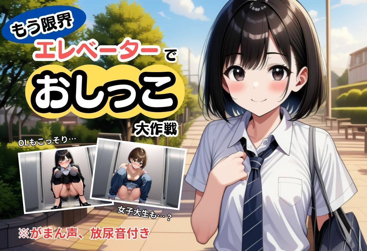【もう限界】エレベーターでおしっこ大作戦！〜部活・飲み会帰りに野ションできずに、羞恥の室内放尿〜