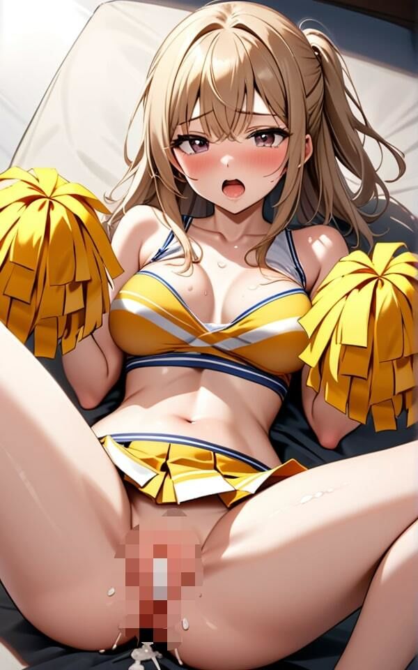 可愛いチアガールのアツい応援！「私でスッキリして頑張って」