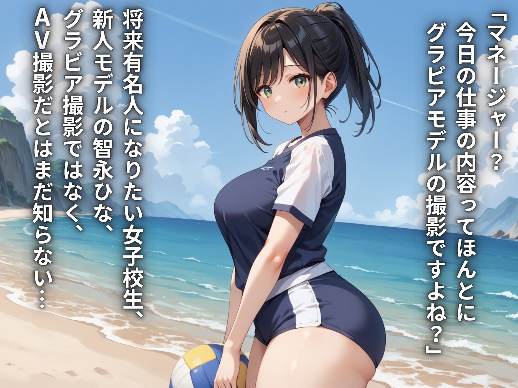 芸能事務所にグラビアと騙されてAVデビュー？！スタイル抜群爆乳バレー部JK初体験種付けプレス