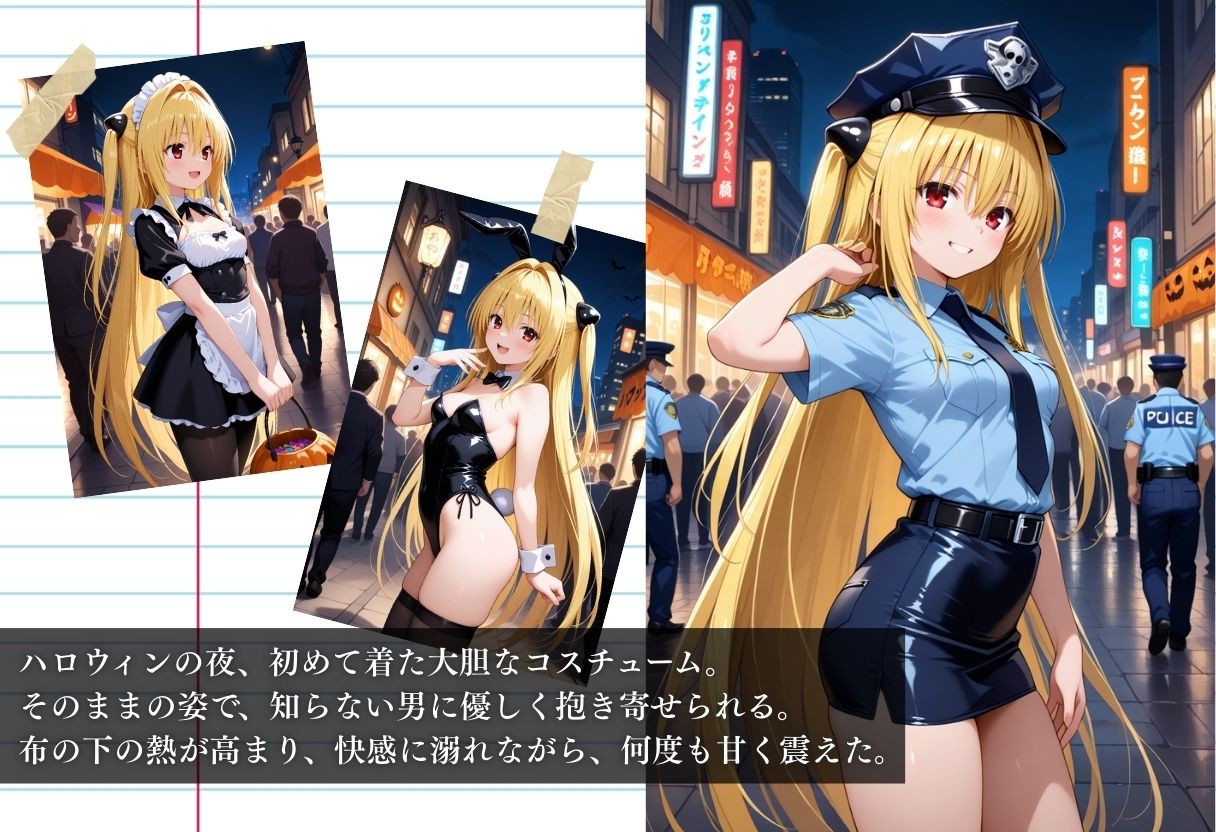 ハロウィンの夜に絶頂コスプレ性行為パーティー 金色の闇編