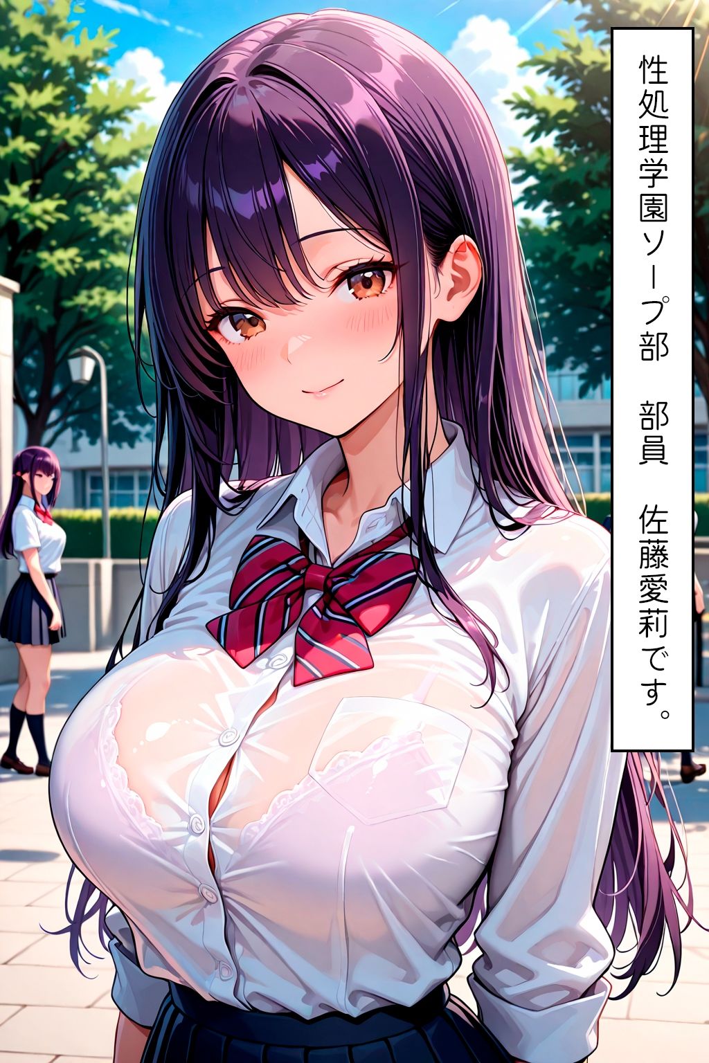 女子校生を肉オナホ化！性処理学園ソープ部の黒タイツを破いて生ハメ