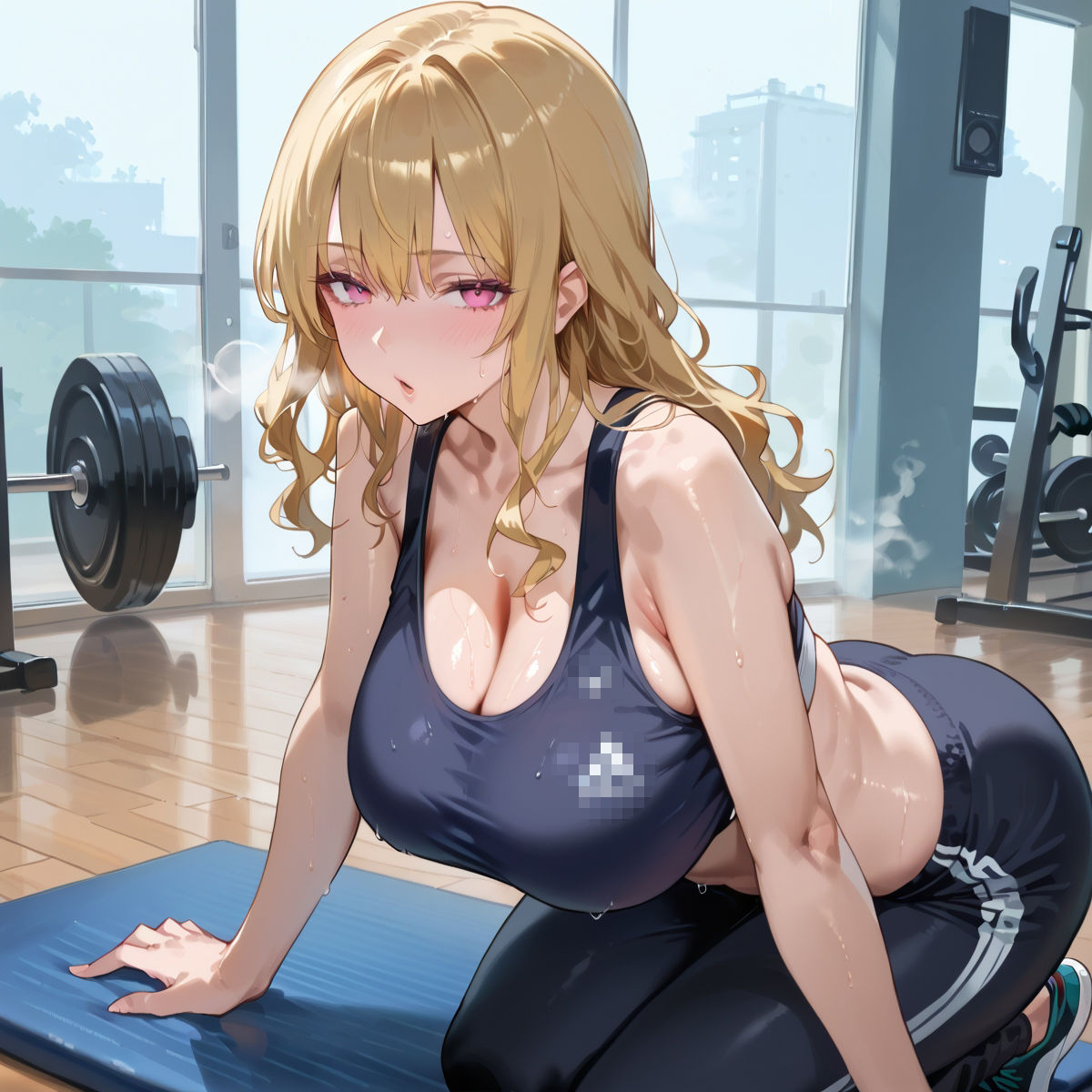 【PART1】超密着汗だくトレーニングジム