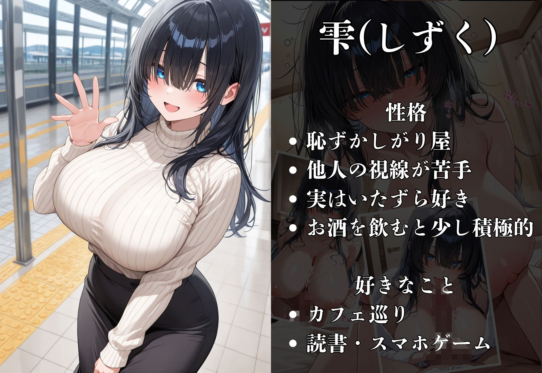 爆乳の彼女とデートする ーそして夜は…