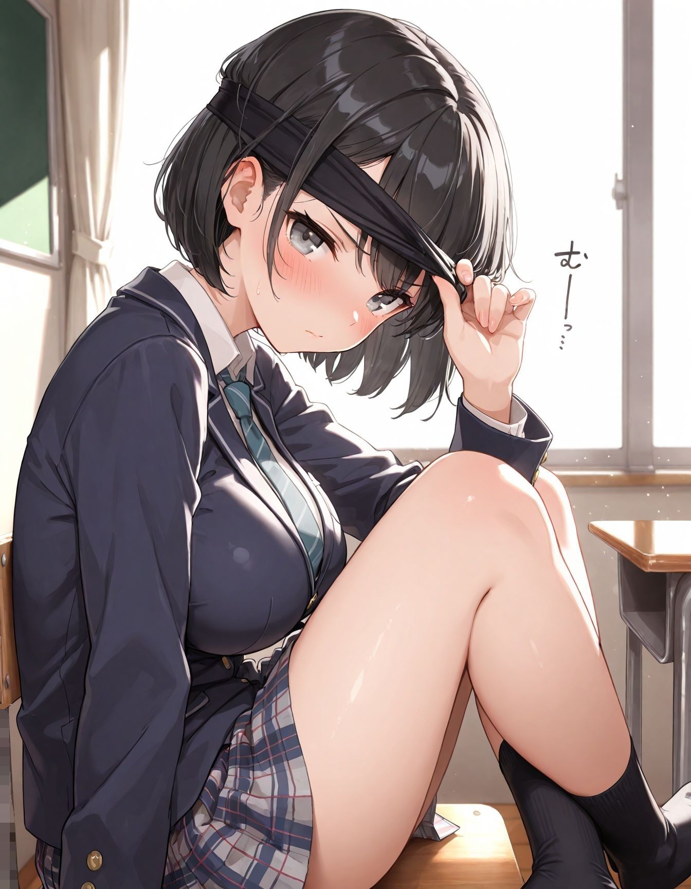 性育日記  目隠し×風紀委員