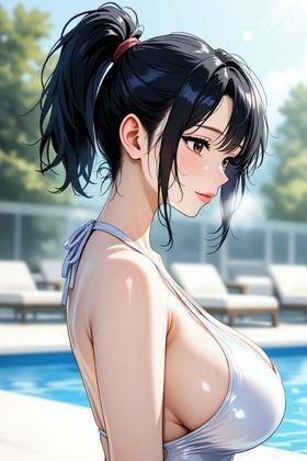 でかぱい人妻のムチムチボディの作り方 〜しっとり高級プール編〜