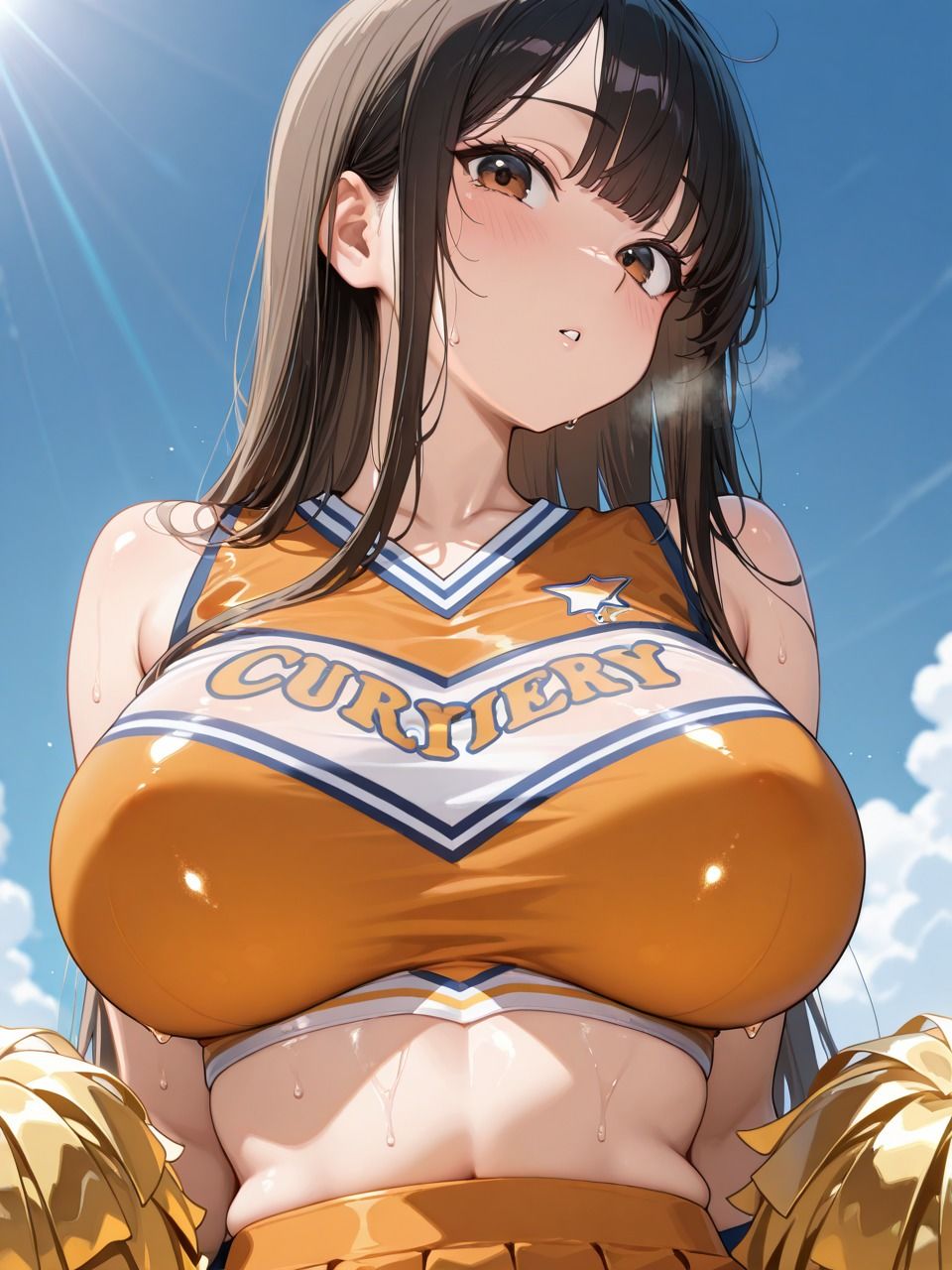 性処理してくれる女子校生チア部  巨乳チアガールがエッチなご奉仕で応援